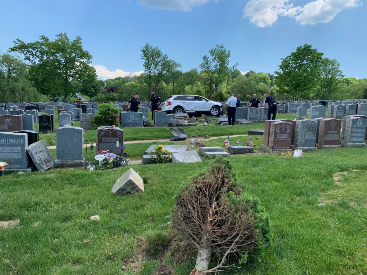 Gate of Heaven Cemetery Section 3 Headstone Damage Calvary & Allied NYC